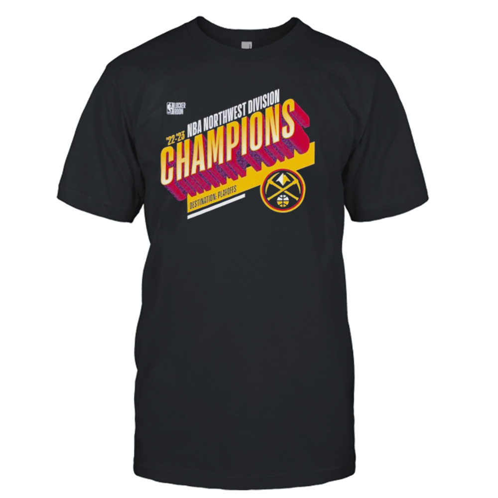 denver nuggets fanatics branded 2023 northwest Division champions shirt