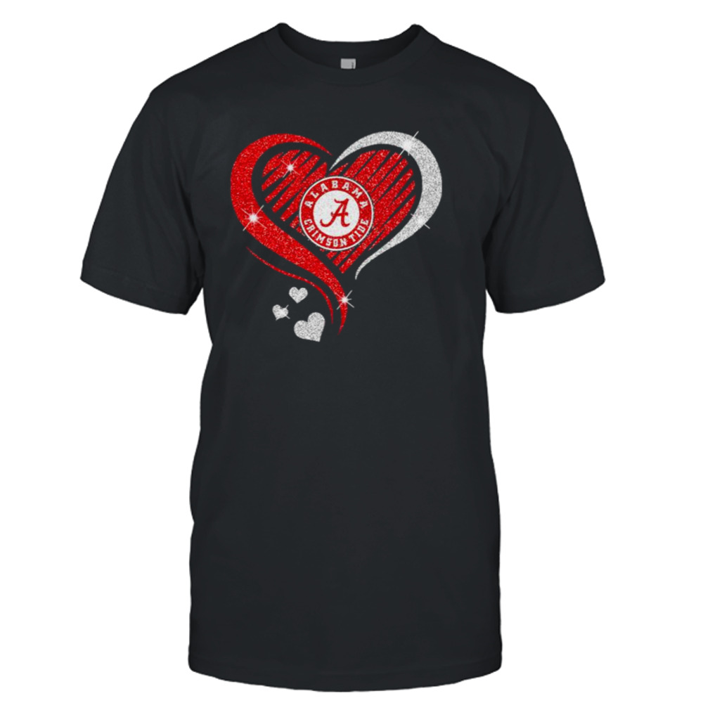 Alabama Crimson Tide basketball Love Heart diamond 2023 NCAA shirt