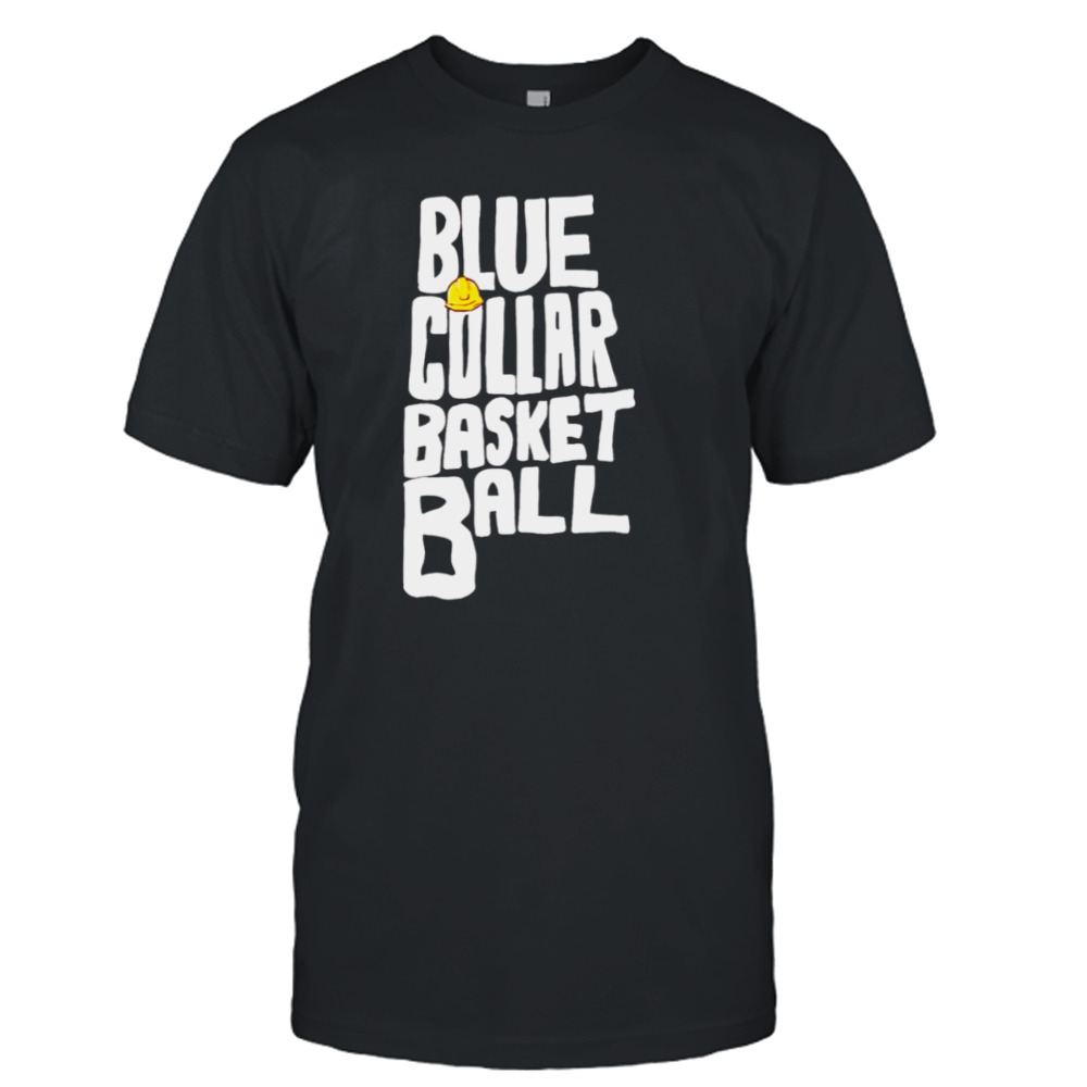 Blue collar basketball T-shirt