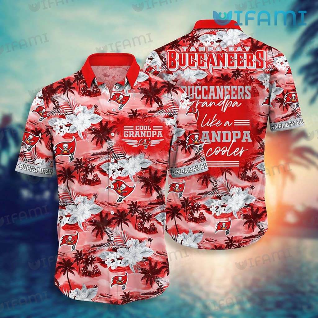 AUTHENTIC] NFL Tampa Bay Buccaneers Tropical Hawaiian Shirt