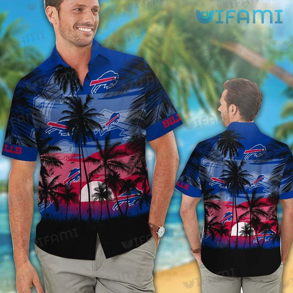 Buffalo Bills Hawaiian Shirt Dark Sunset Coconut Buffalo Bills