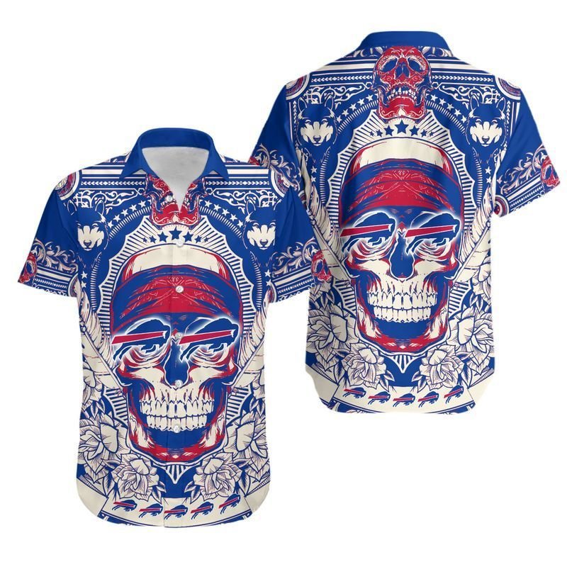 NFL Buffalo Bills Hawaiian Shirt Skull