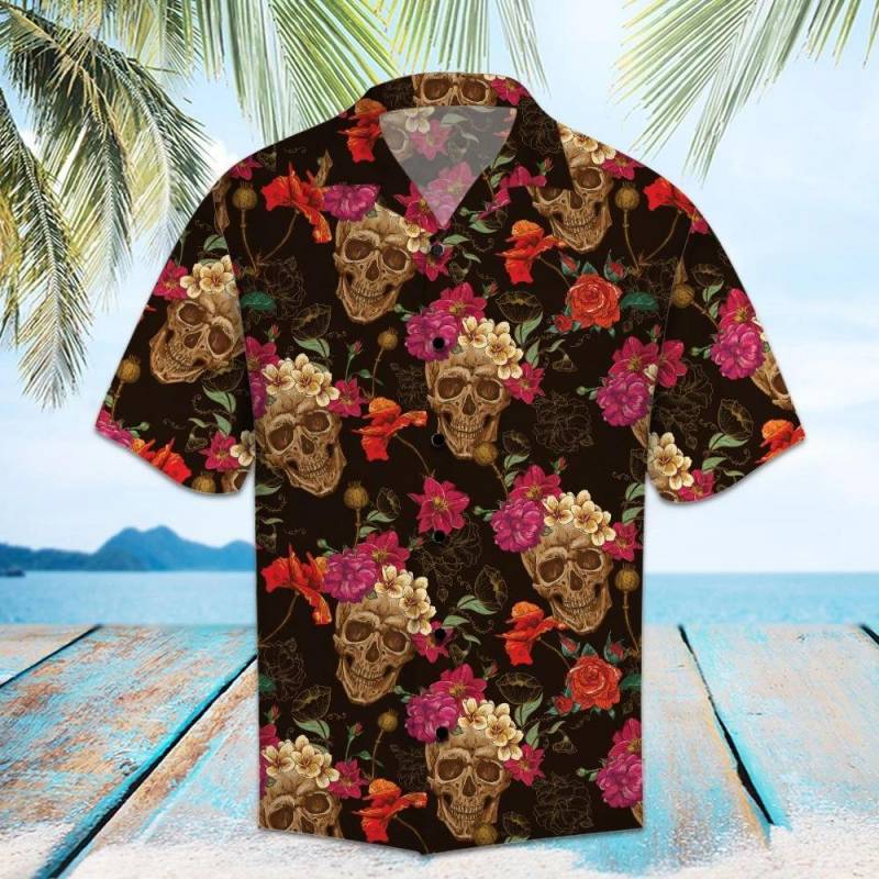 Buy Amazing Skull Hawaiian Shirt