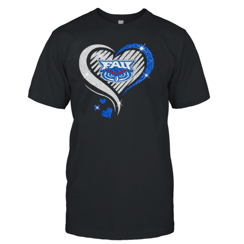 Fau Owls basketball Love Heart diamond 2023 shirt