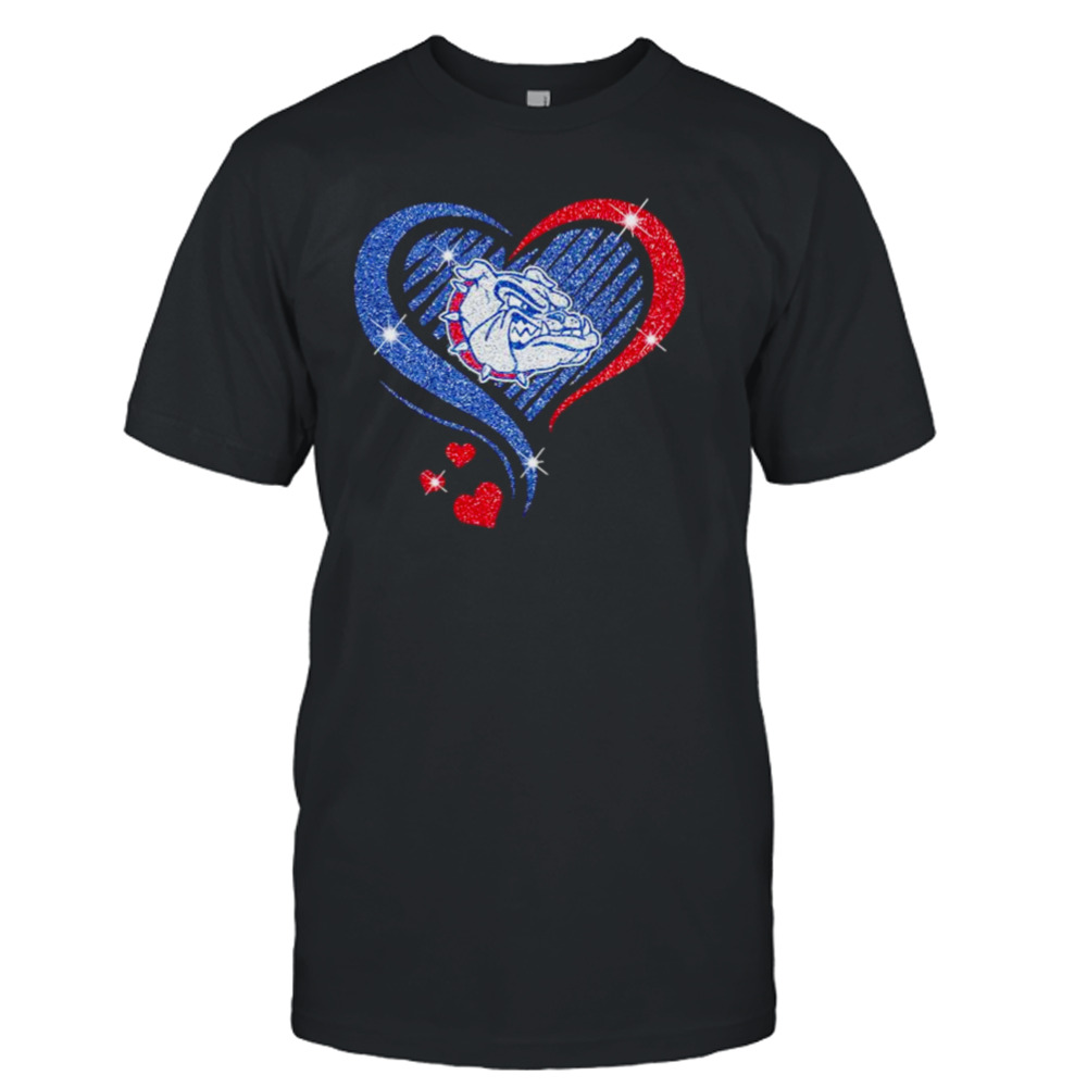 Gonzaga Bulldogs basketball Love Heart diamond 2023 NCAA shirt