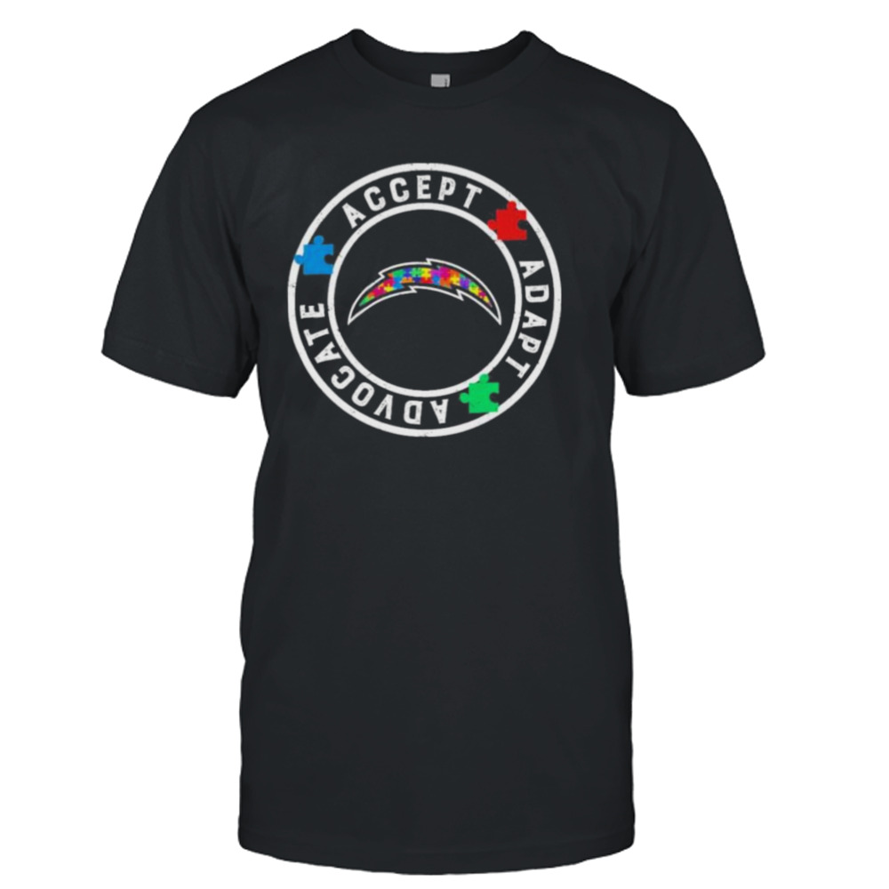 Los Angeles Chargers Accept adapt advocate autism shirt