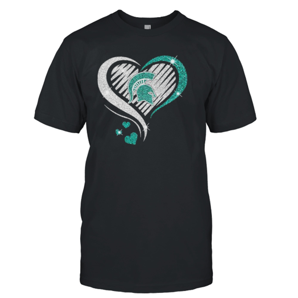 Michigan State Spartans basketball Love Heart diamond 2023 NCAA shirt