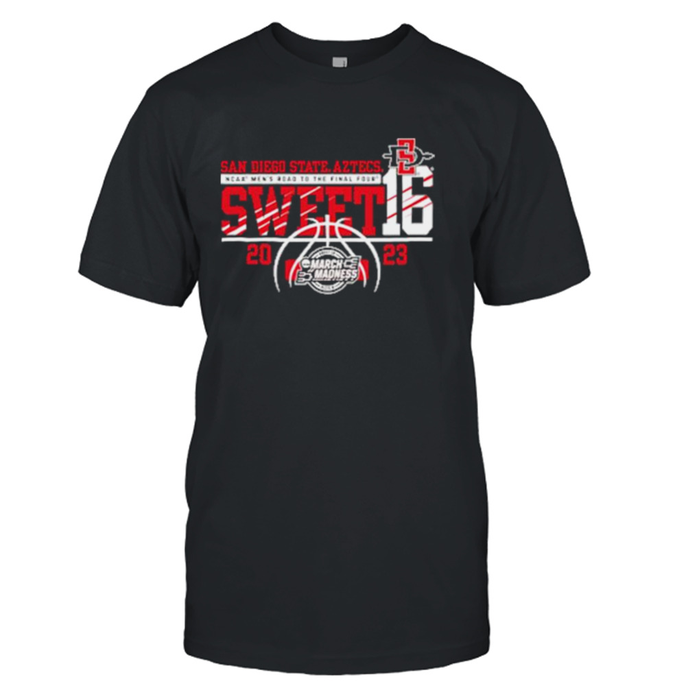 San Diego State Aztecs Men’s Basketball 2023 Sweet 16 T-Shirt