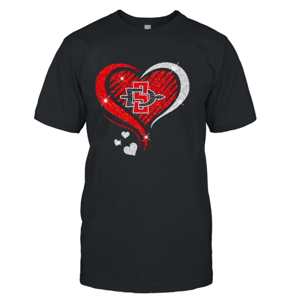 San Diego State Aztecs basketball Love Heart diamond 2023 NCAA shirt