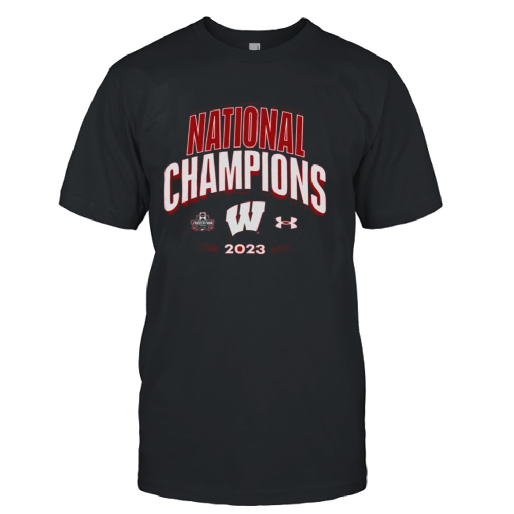 Wisconsin Badgers Under Armour Red 2023 Women’s Hockey National Champions T-shirt