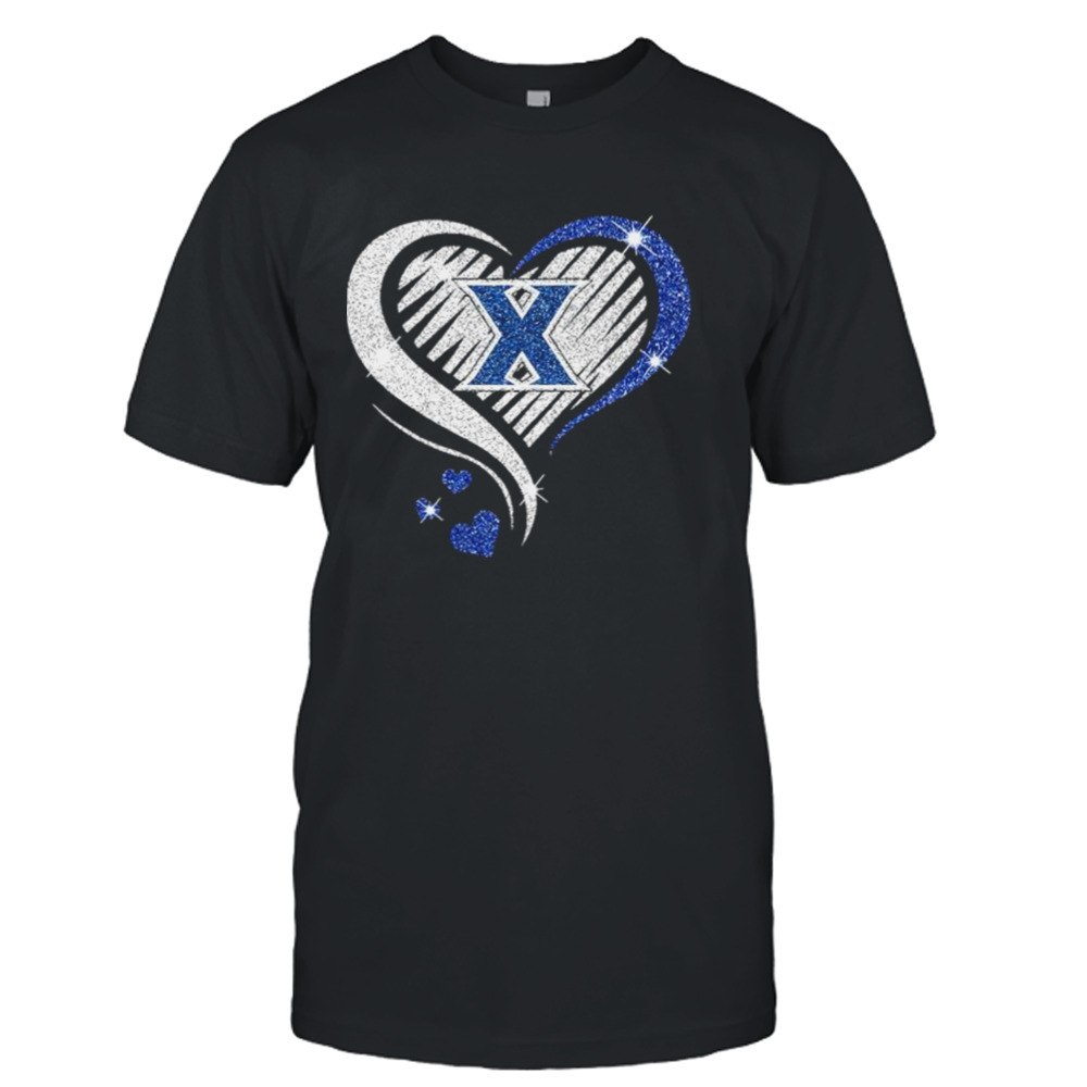 Xavier Musketeers basketball Love Heart diamond 2023 NCAA shirt