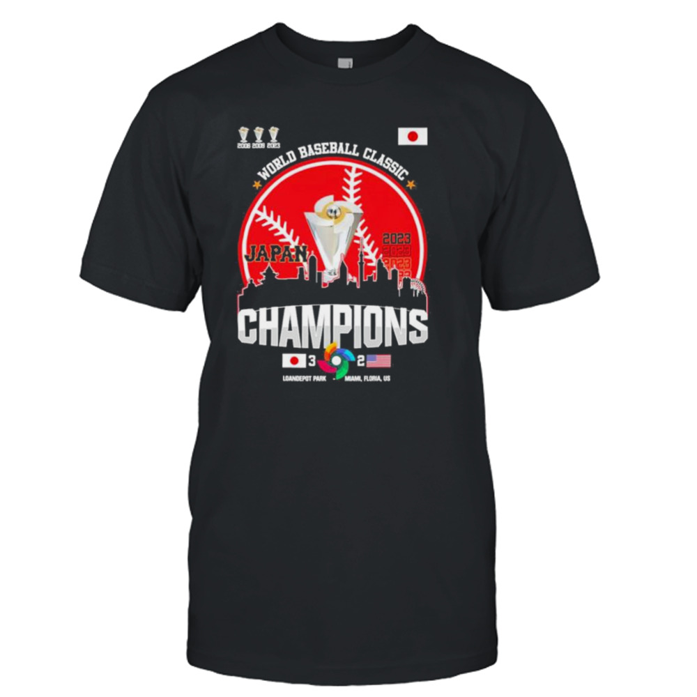 3x World Baseball Classic Champions Japan Baseball Legend 2023 shirt