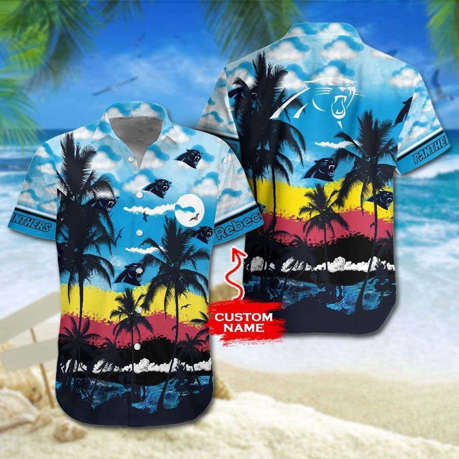 Carolina Panthers Nfl Hawaiian Shirt For Fans-1