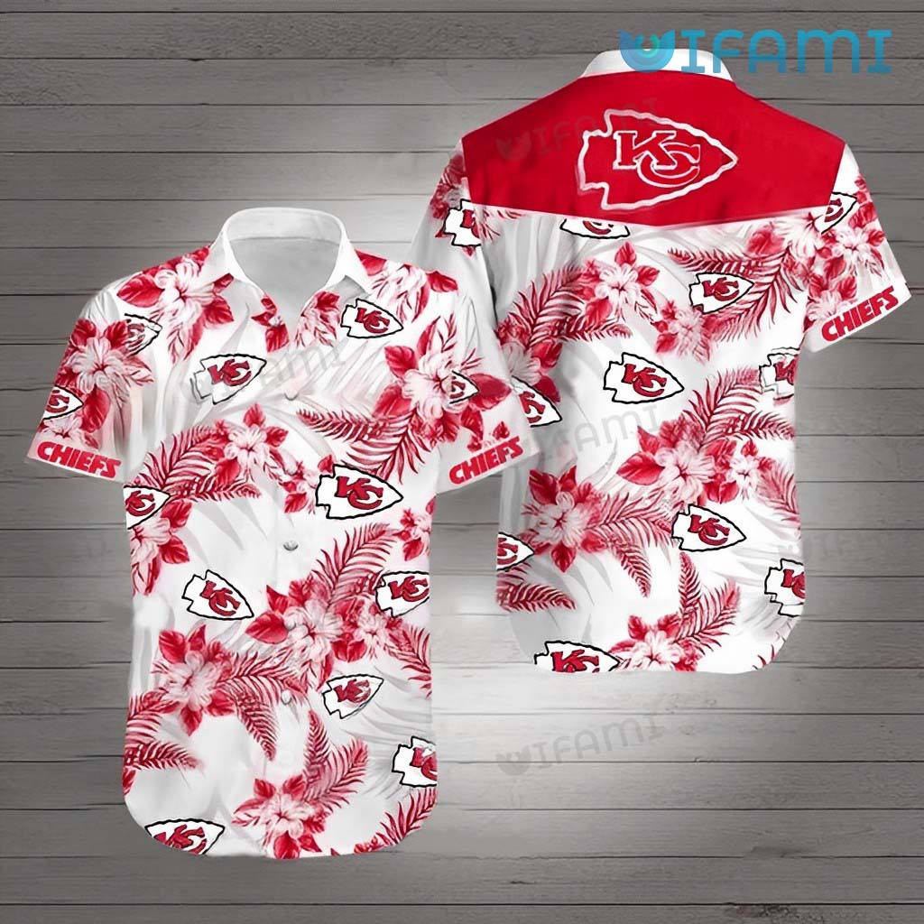 Chiefs Hawaiian Shirt Palm Leaves Pattern Unique Kansas City