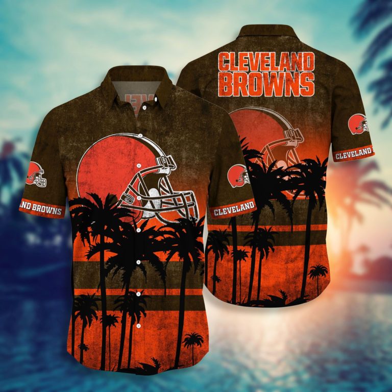 Cleveland Browns Nfl Hawaiian Aloha Shirt For Fans-1