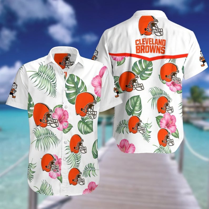 Cleveland Browns Nfl Hawaiian Shirt For Fans-1