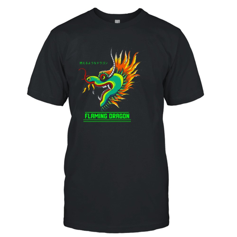 Flaming Dragon Profile Tropic Thunder shirt