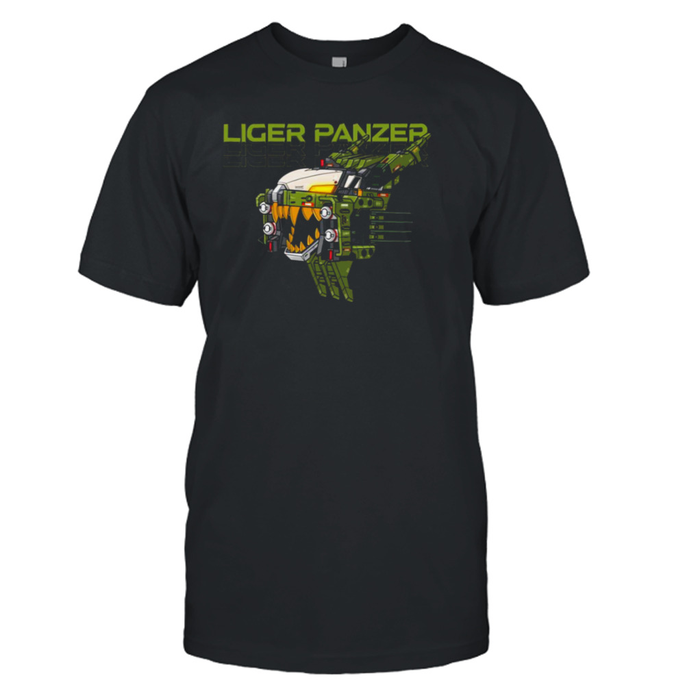 Liger Panzer Anime Illustration With Urban Graphic Design Zoids shirt