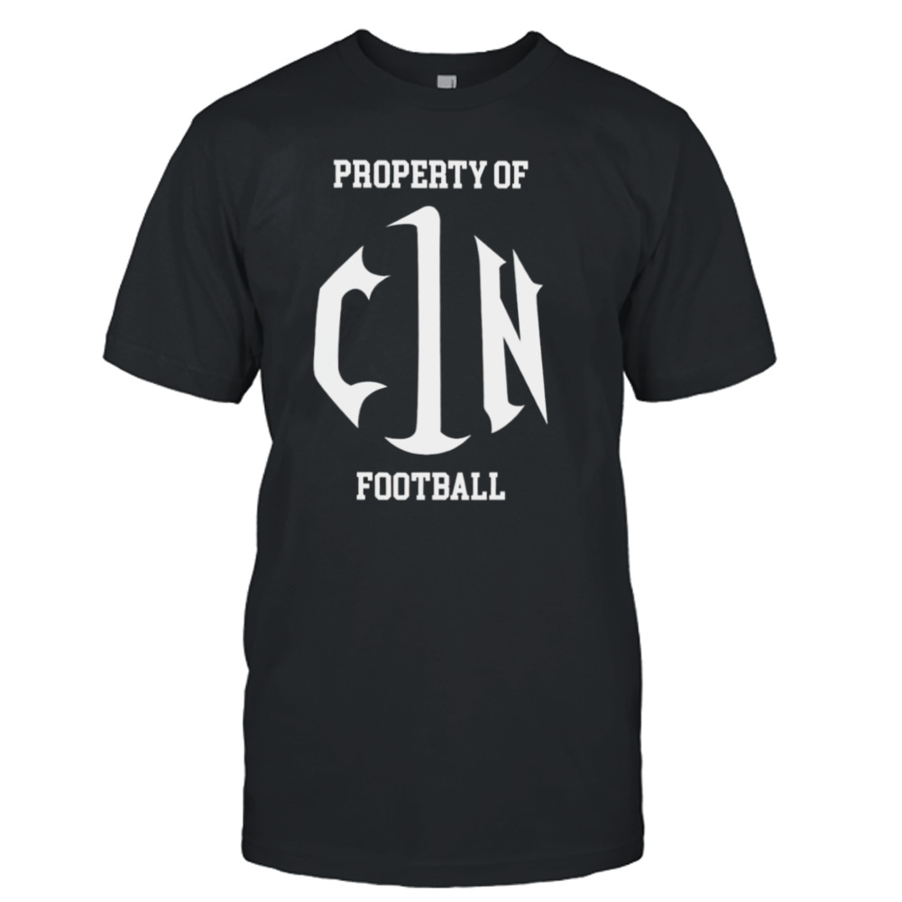 Property of cin football shirt