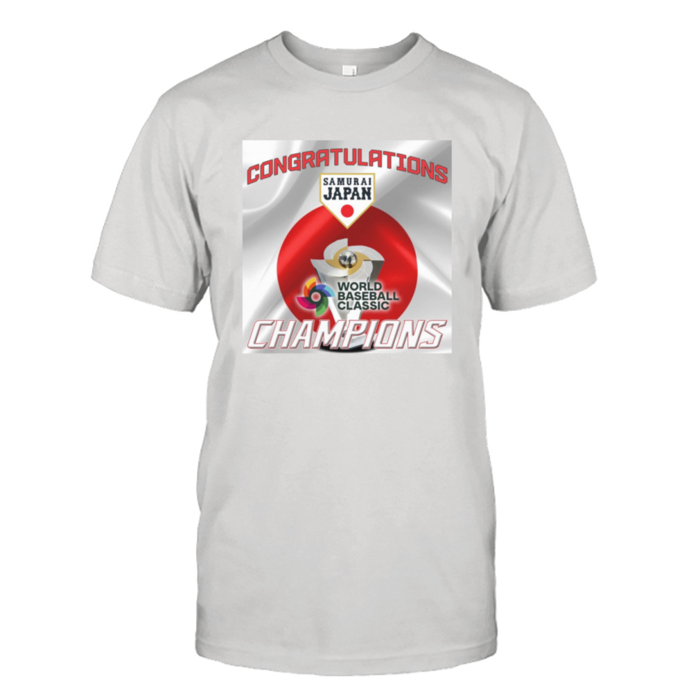 Samurai Japan 2023 World Baseball Classic Champions Congratulations shirt