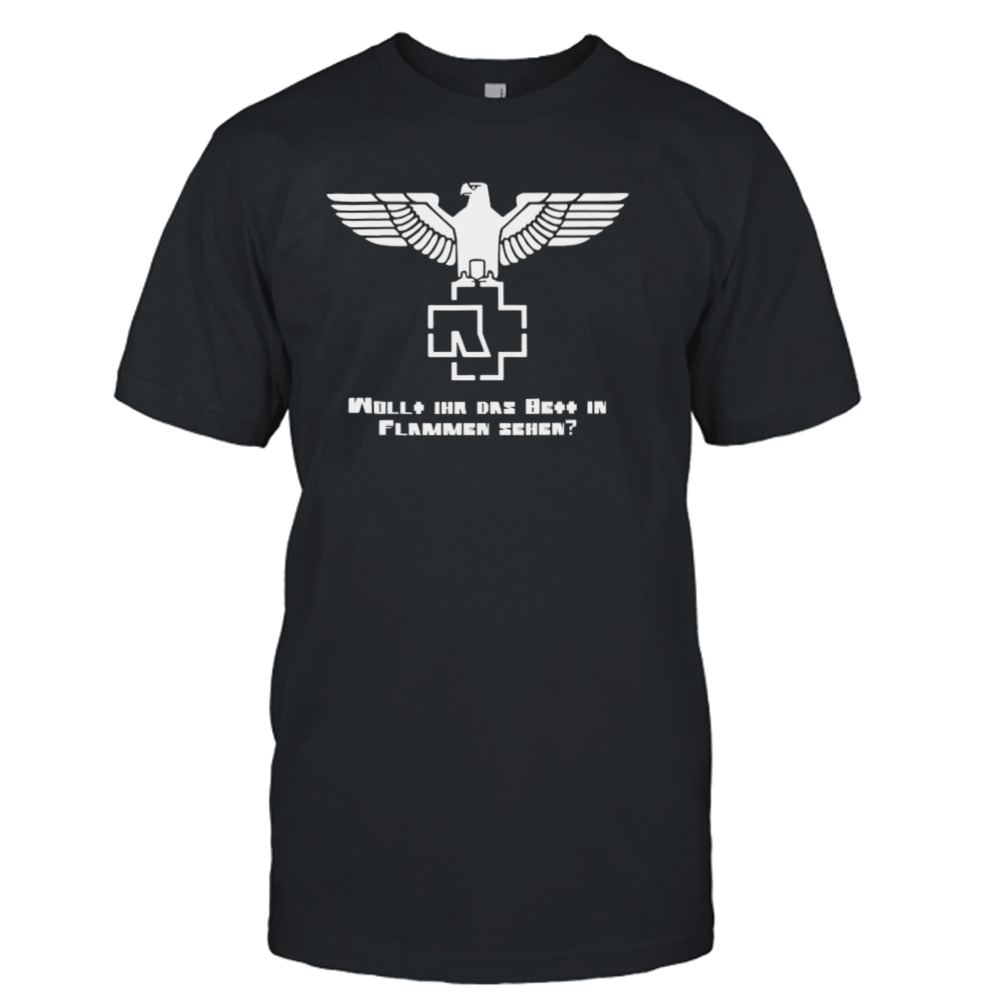 2023 Rammstein Vintage Wollt Ihr Das Be In Flammen Sehen Shirt