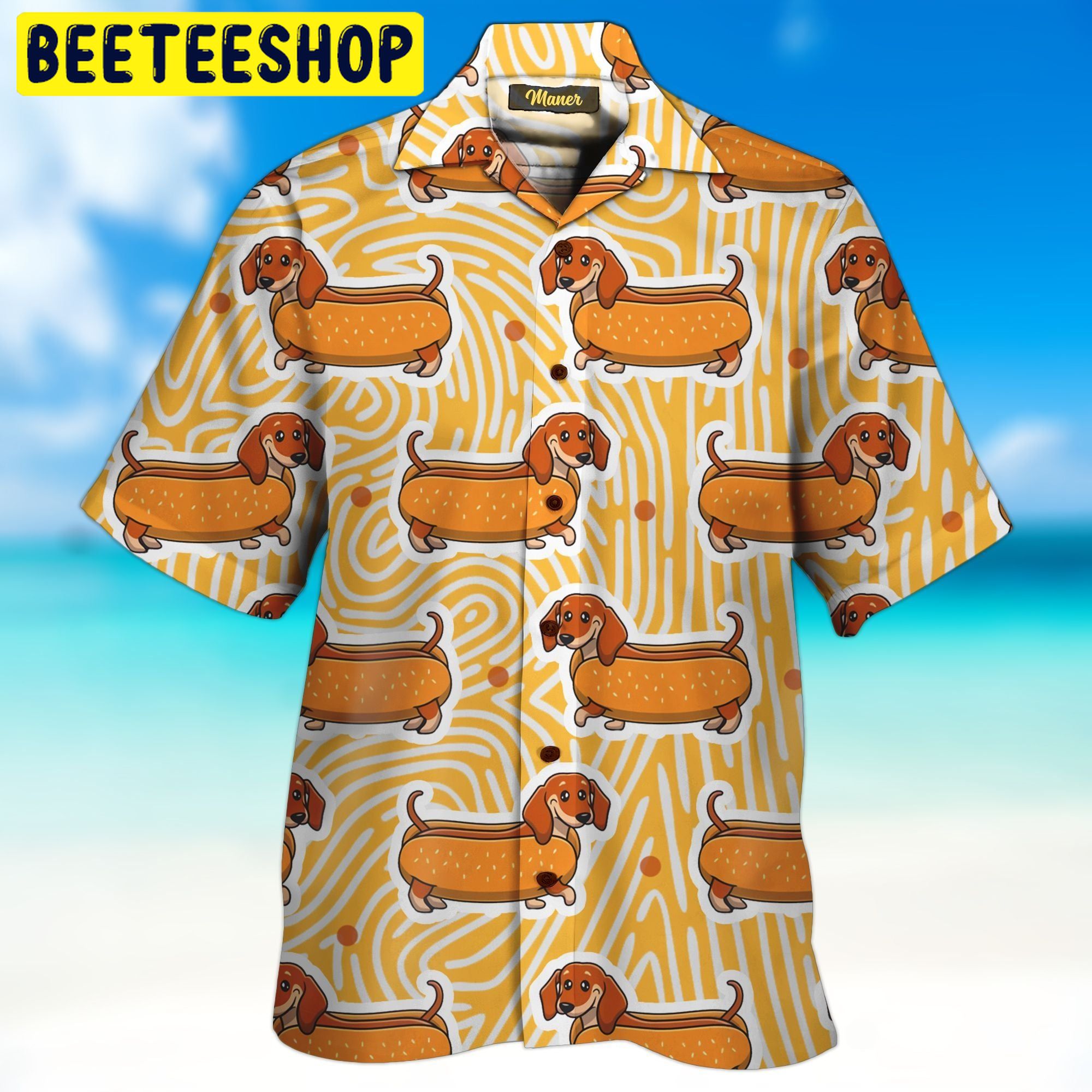 Hot dog hawaiian on sale shirt