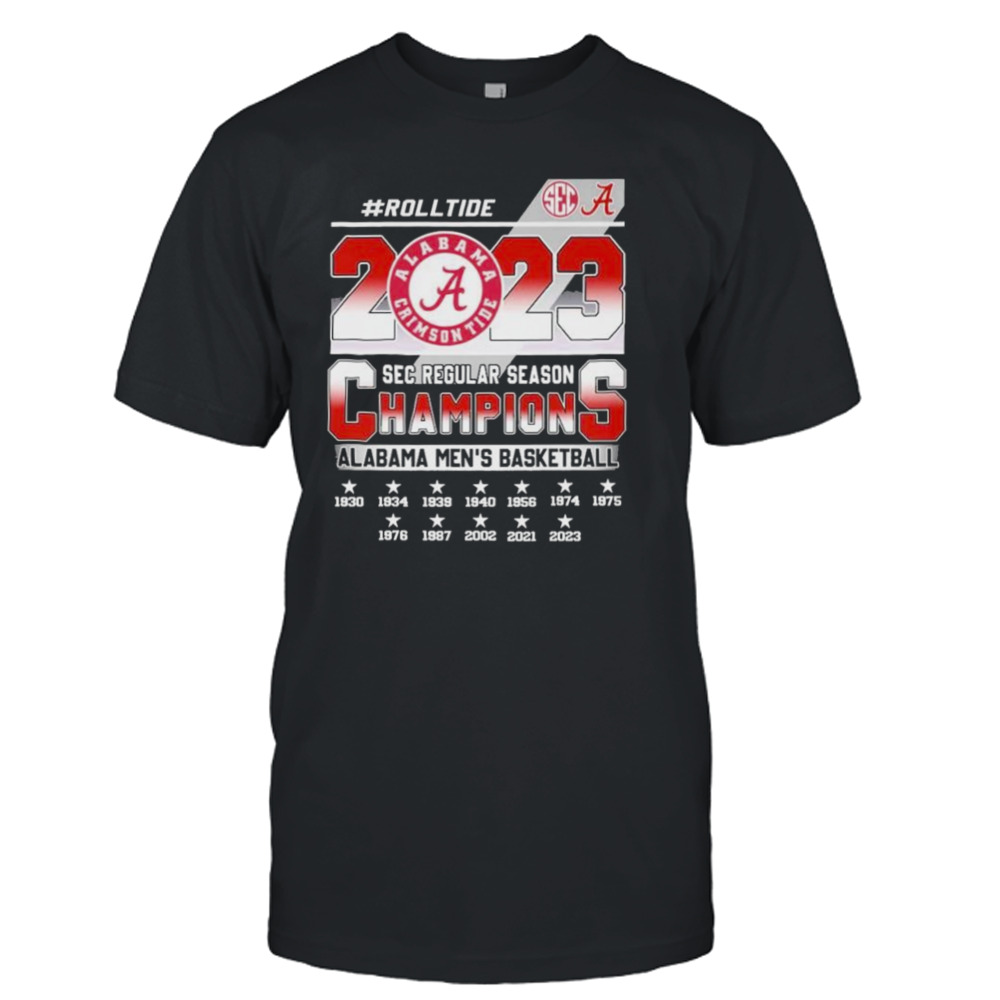 2023 Rolltide Alabama Sec Regular Season Champions Shirt