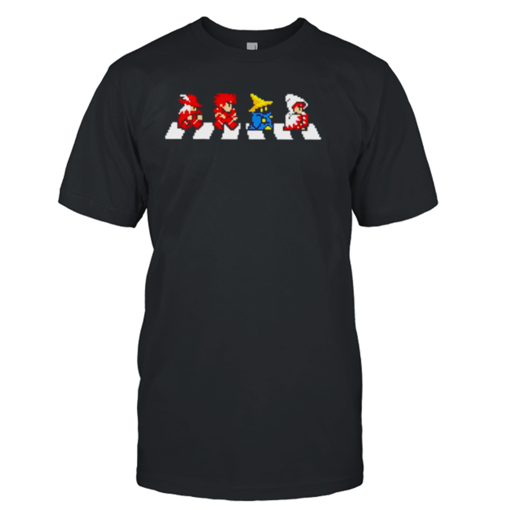 8-Bit Abbey Road Final fantasy shirt