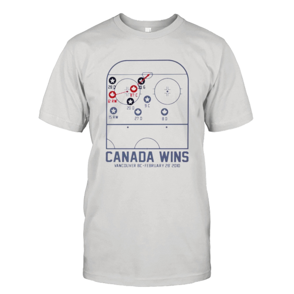 Canada Wins hockey shirt