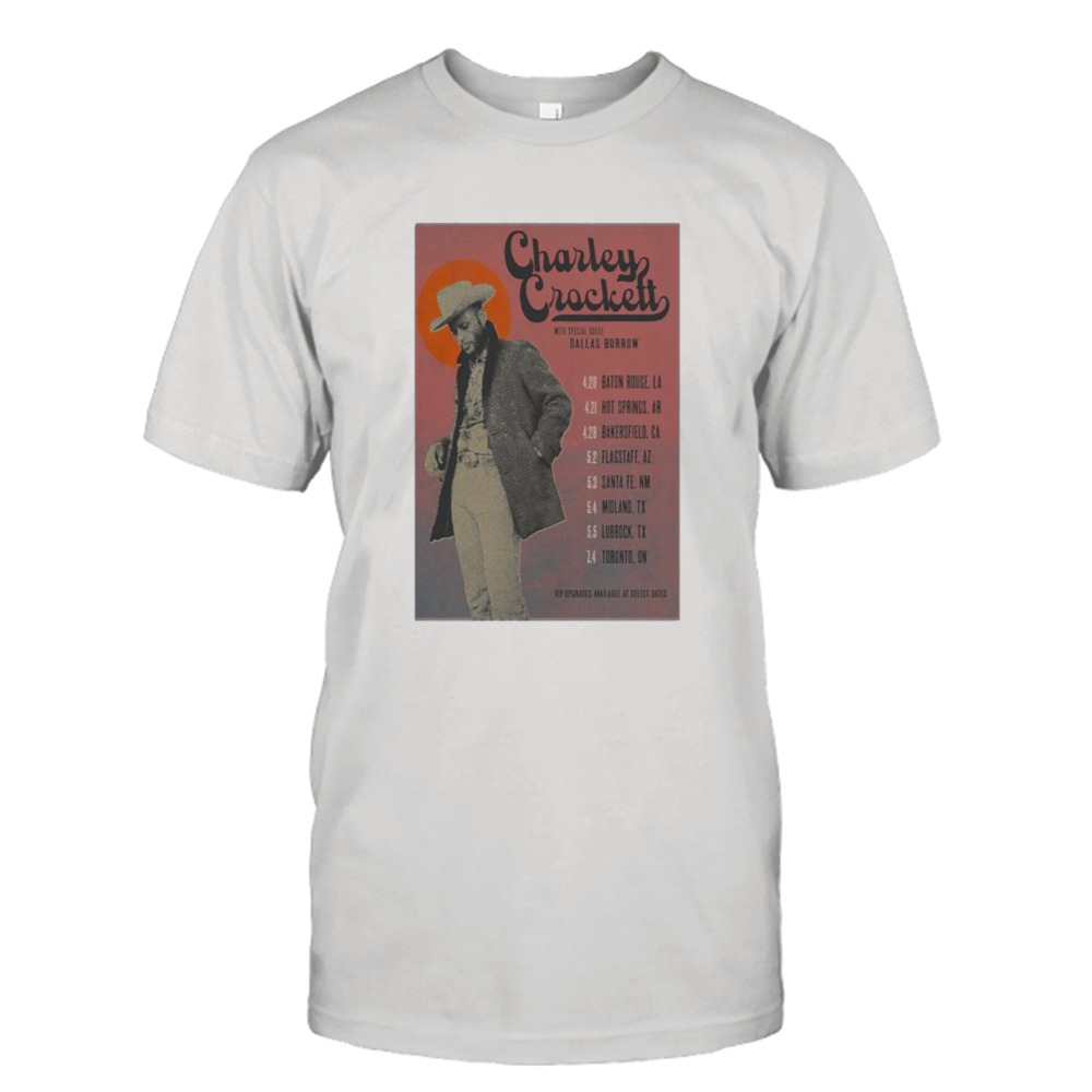 Charley Crockett Tour 2023 Poster shirt