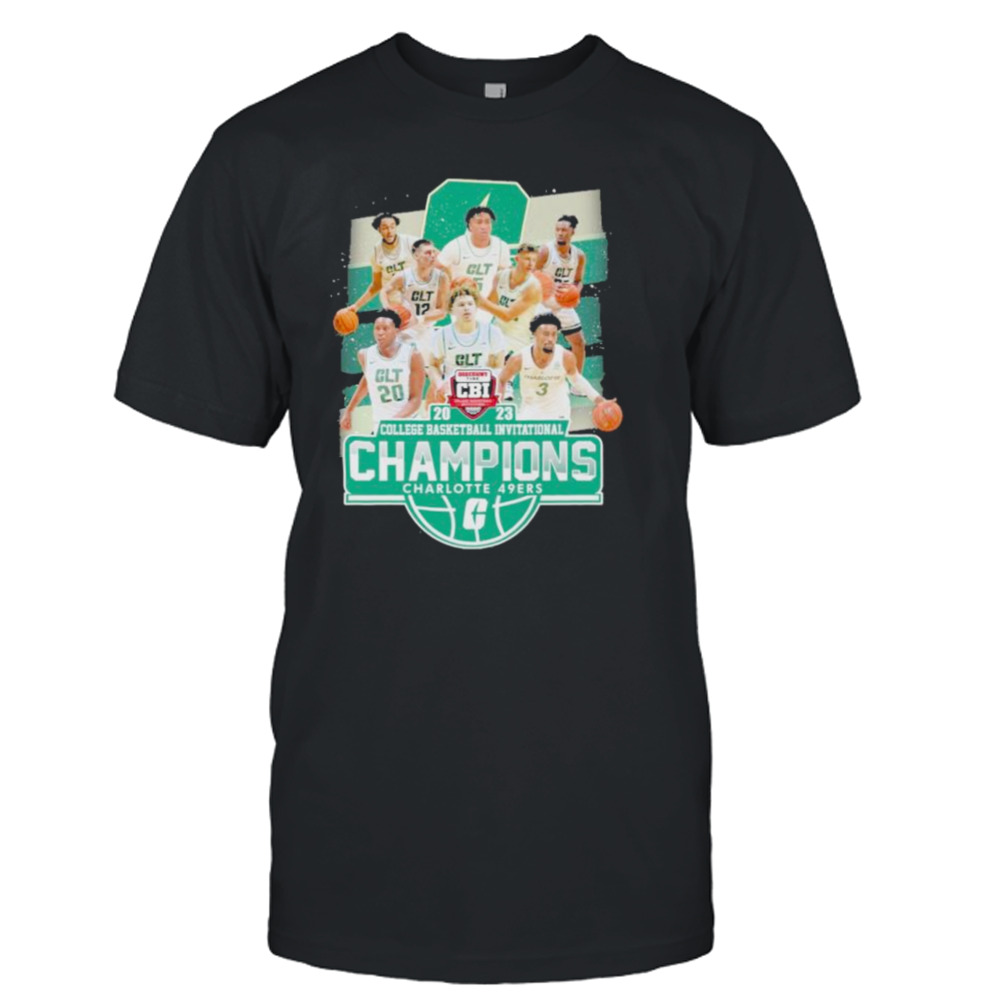 Charlotte 49ers 2023 College Basketball invitational champions shirt