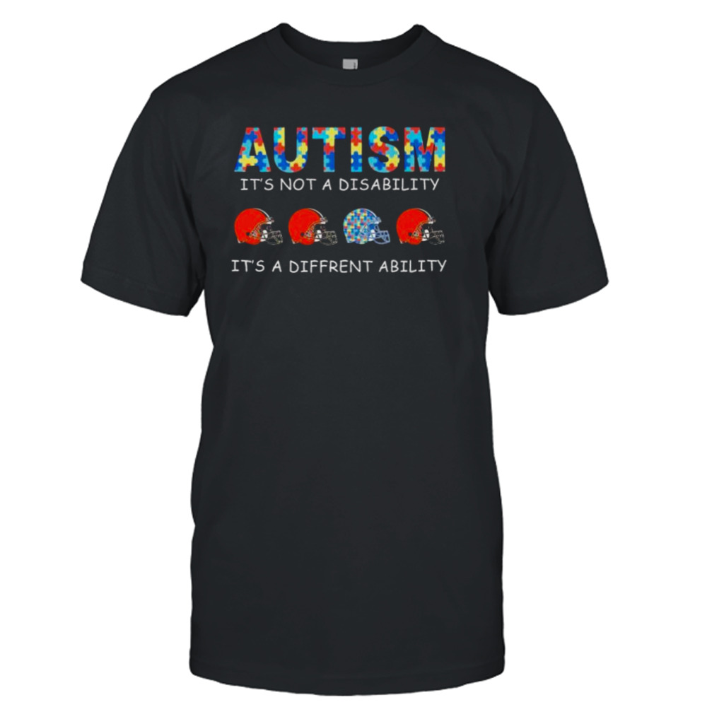 Cleveland Browns Autism It’s Not A Disability It’s A Different Ability shirt