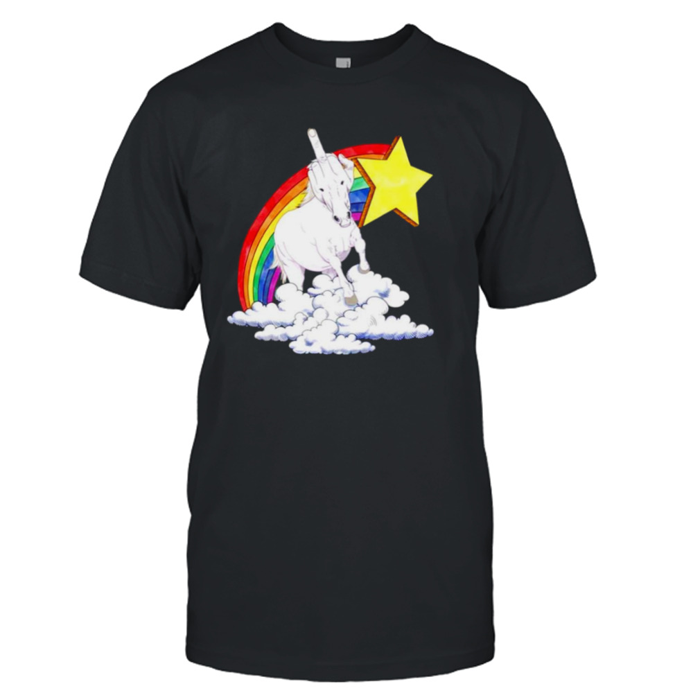 Fuck Unicorn rainbow shirt