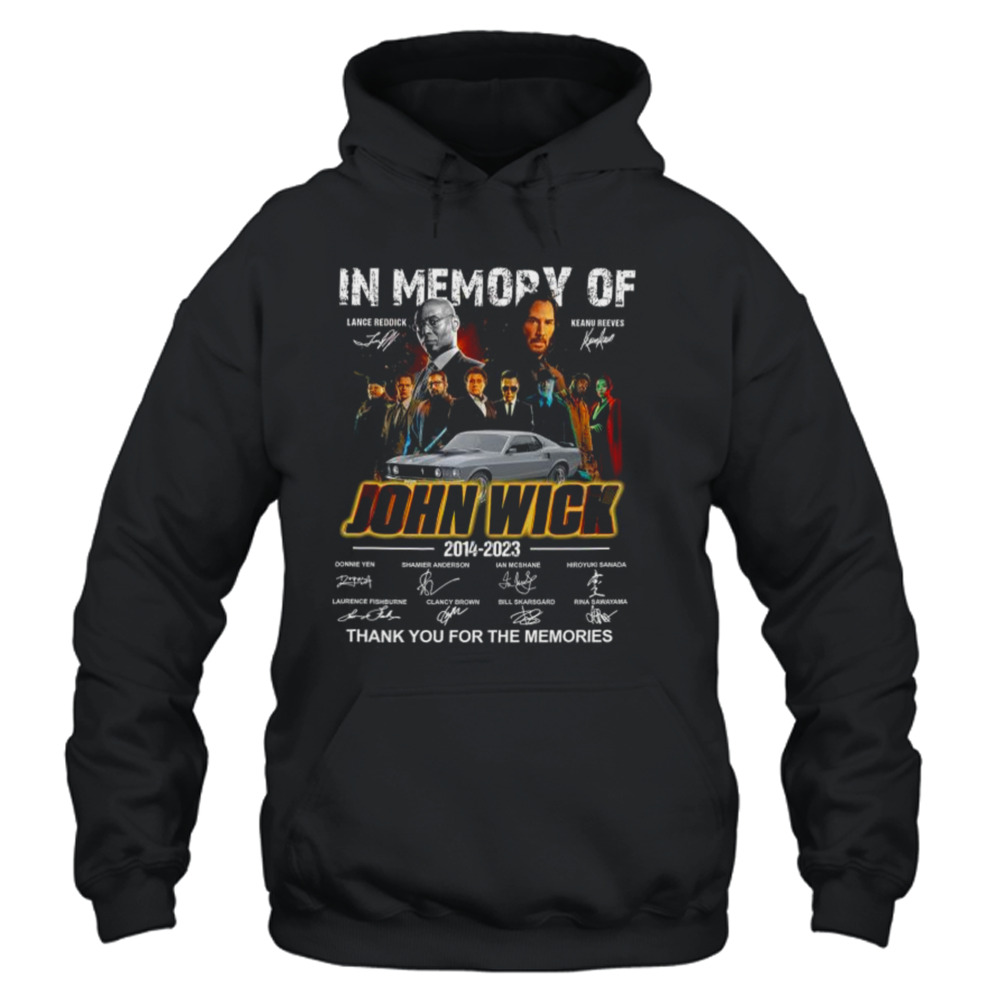 In Memory Of John Wick 2014-2023 Signatures Shirt ⋆ Vuccie