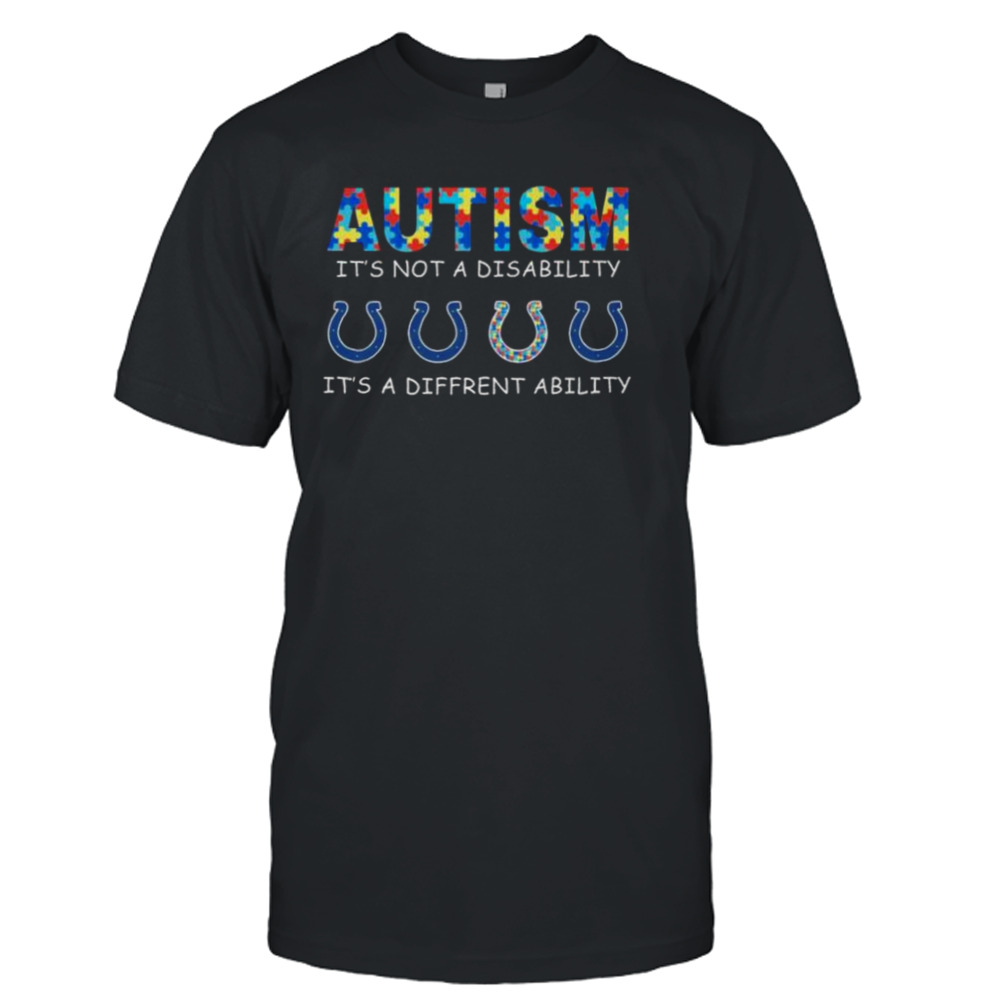Indianapolis Colts Autism It’s Not A Disability It’s A Different Ability shirt