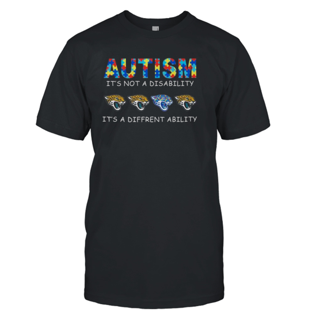 Jacksonville Jaguars Autism It’s Not A Disability It’s A Different Ability shirt