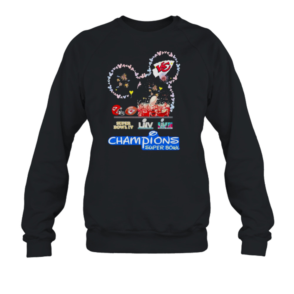 Mickey Mouse Chiefs Super Bowl Champions Shirt, Unique Kansas City Chiefs  Gifts