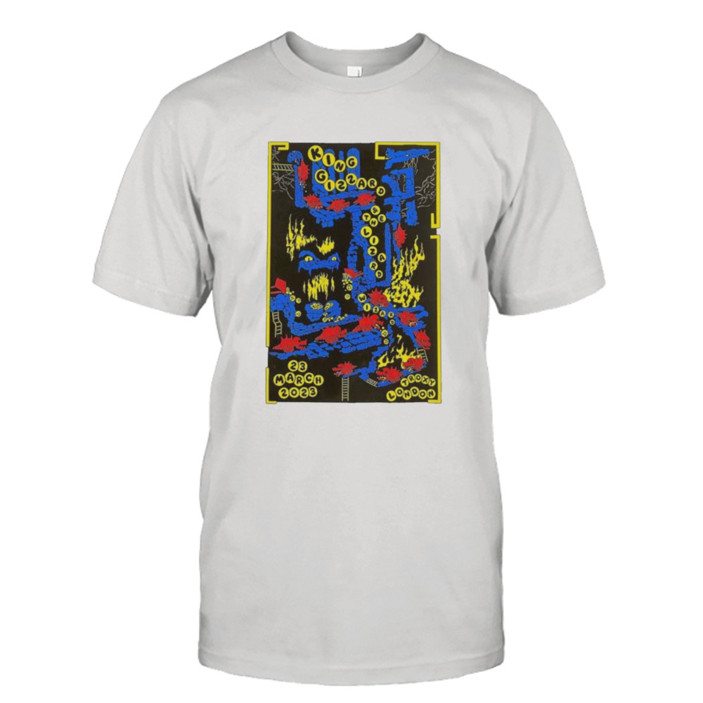 King Gizzard March 23 2023 London Poster shirt