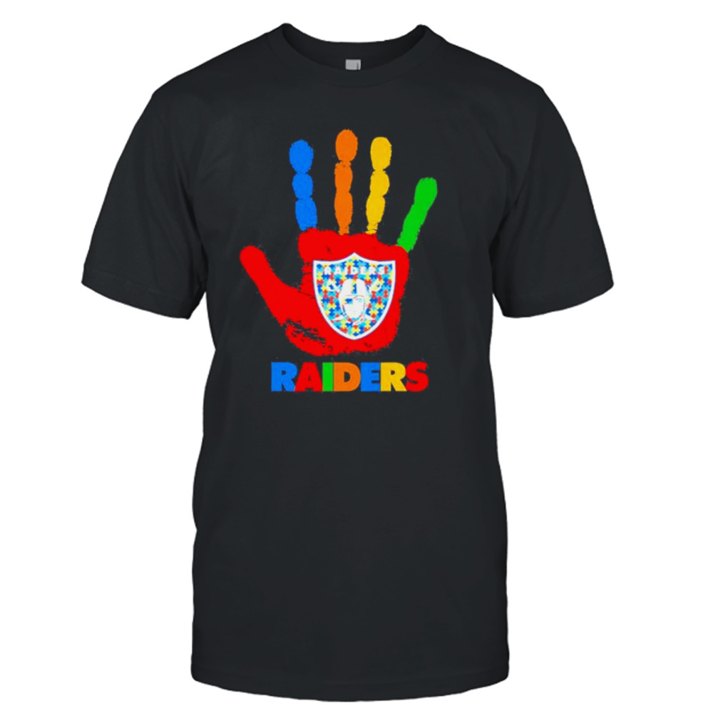 Las Vegas Raiders Hand Autism 2023 NFL shirt