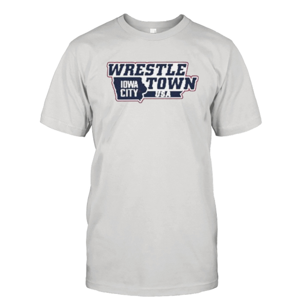 Men’s Iowa City Wrestle Town Usa Shirt