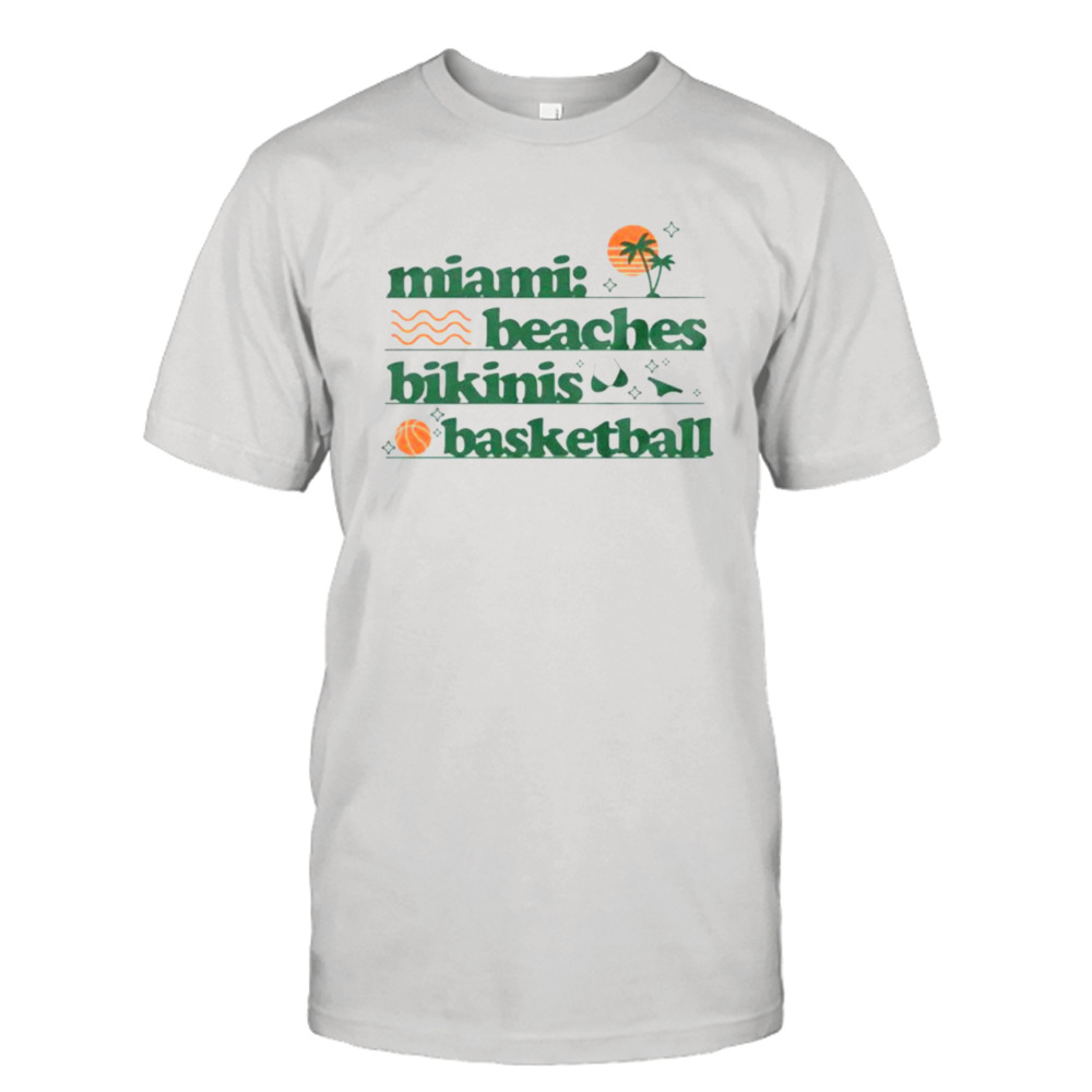 Miami Beaches bikinis basketball shirt