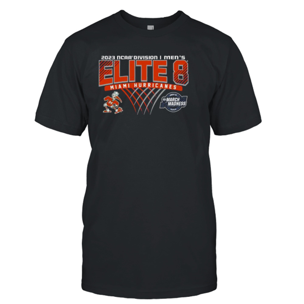 Miami Hurricanes 2023 NCAA Division I Men’s Basketball Elite Eight Shirt