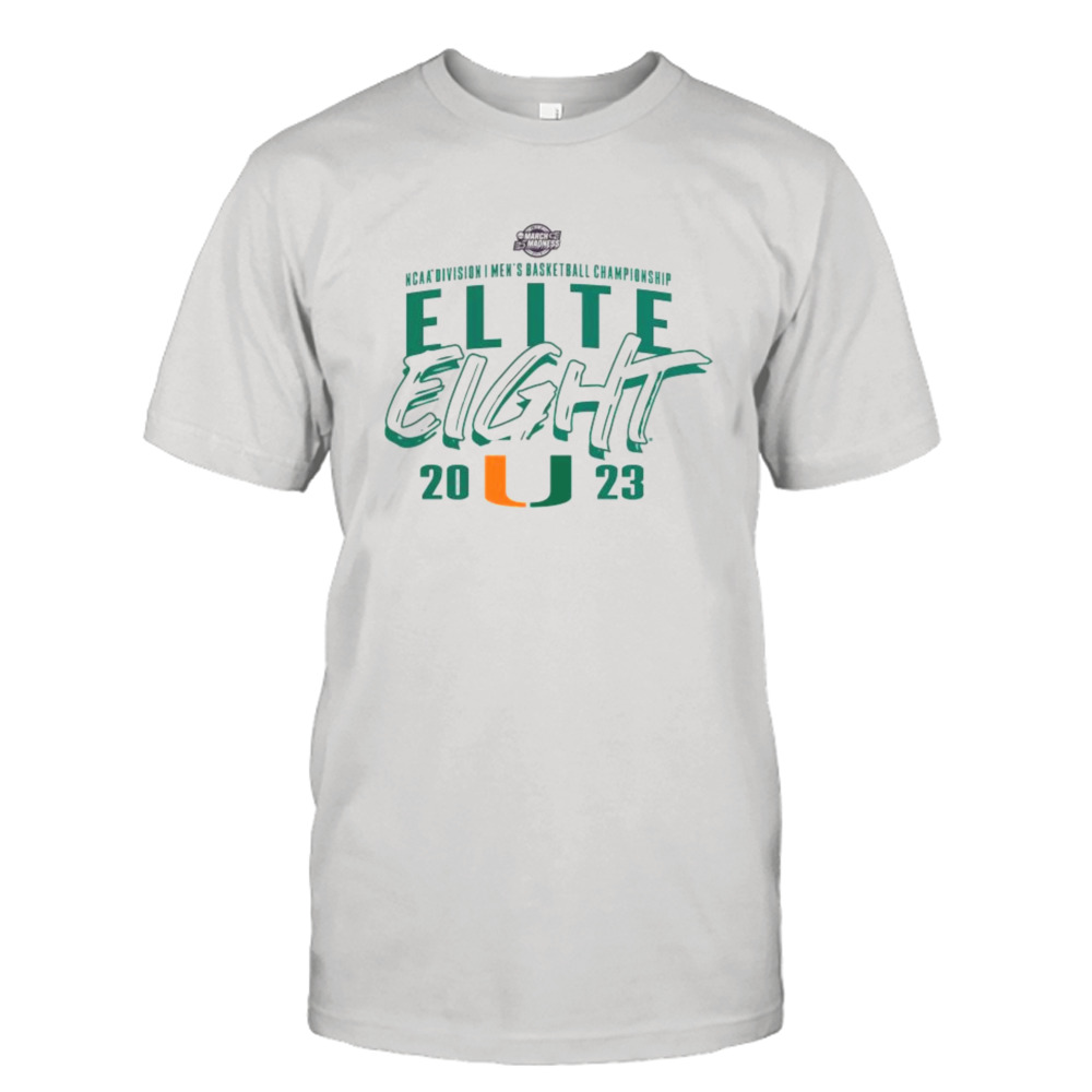 Miami Hurricanes 2023 NCAA Men’s Basketball Tournament March Madness Elite Eight Team T-Shirt