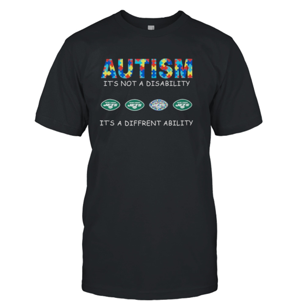 New York Jets Autism It’s Not A Disability It’s A Different Ability shirt