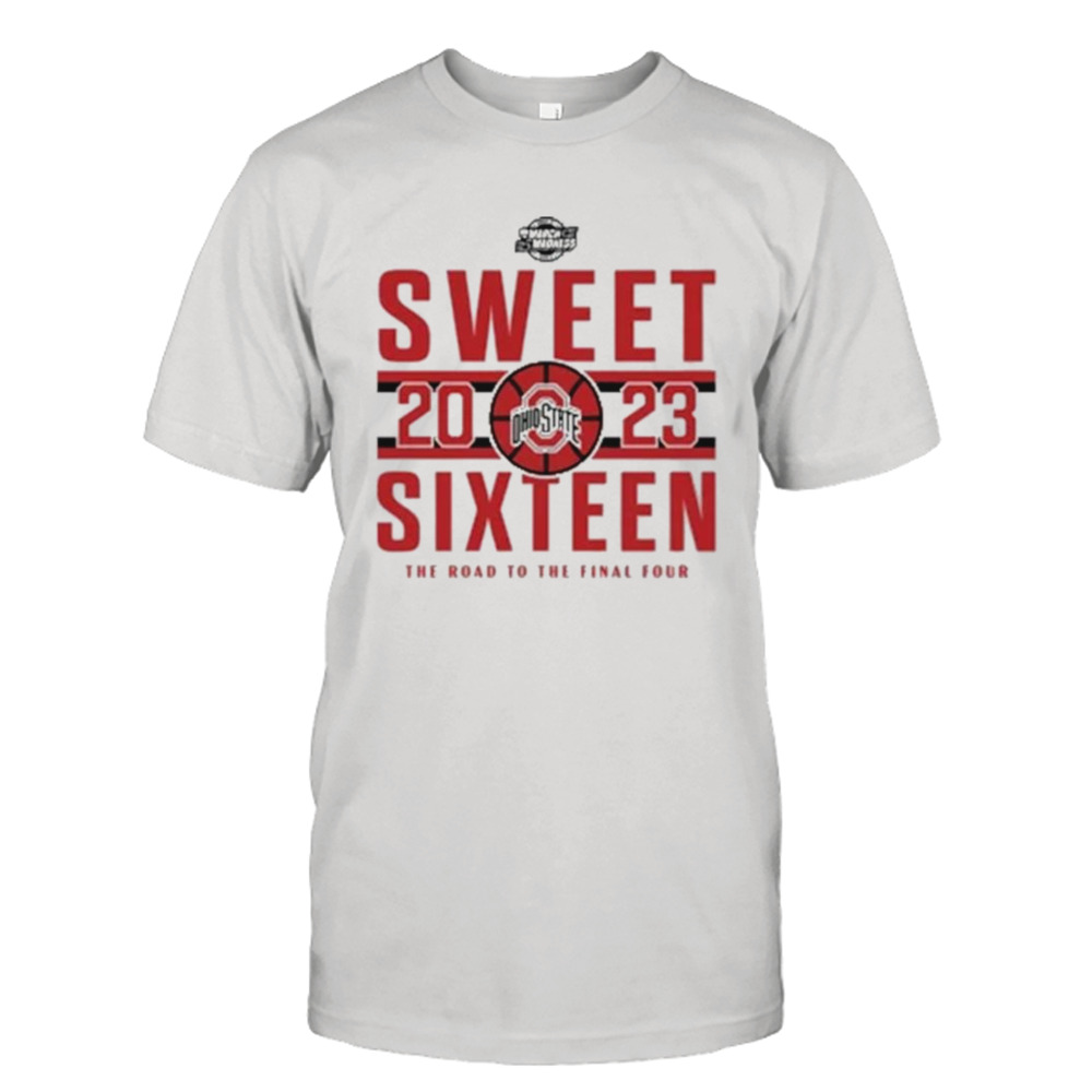 Ohio State Buckeyes Ncaa 2023 Sweet Sixteen Road To The Final Four Tee Shirt