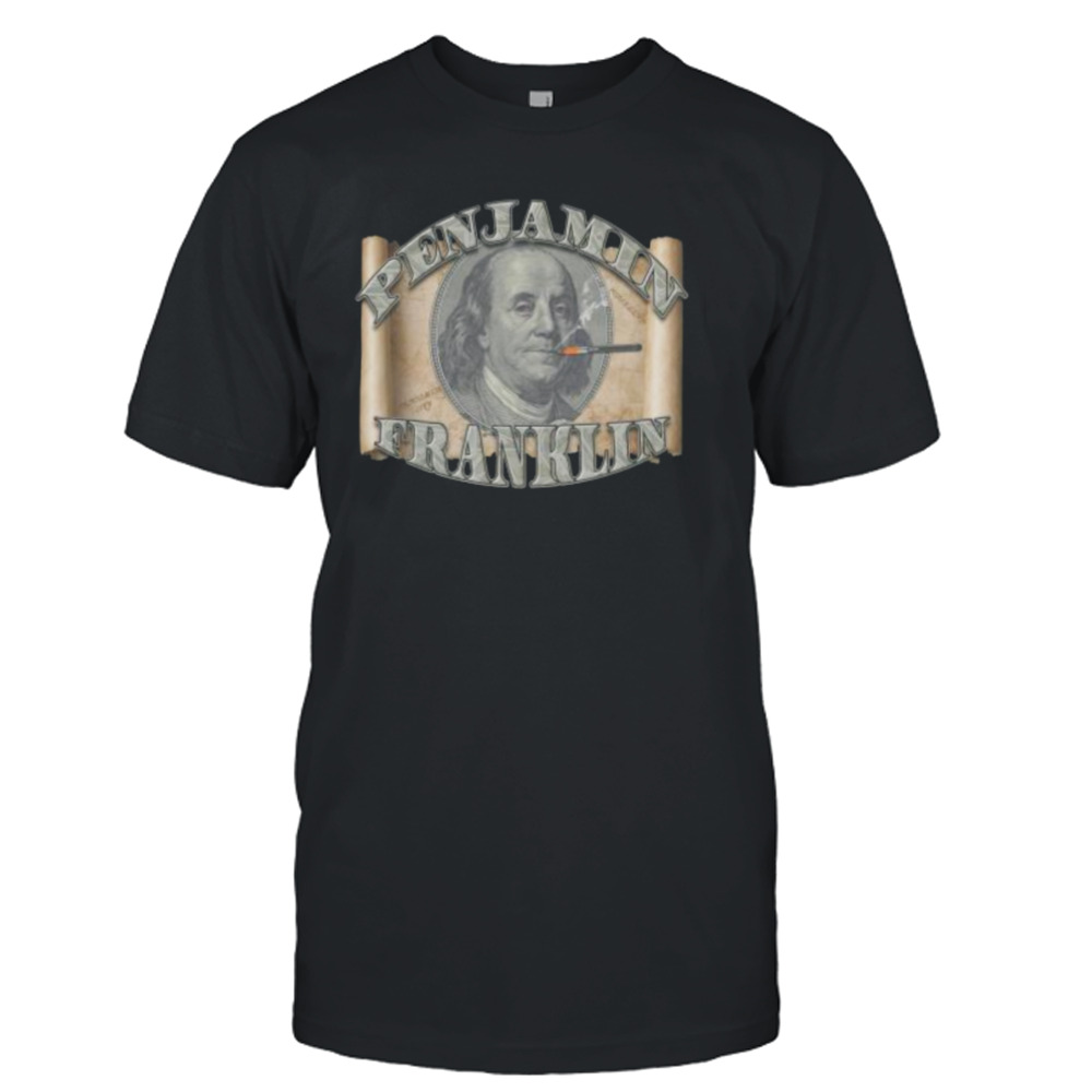 Penjamin Franklin Smoking T Shirt