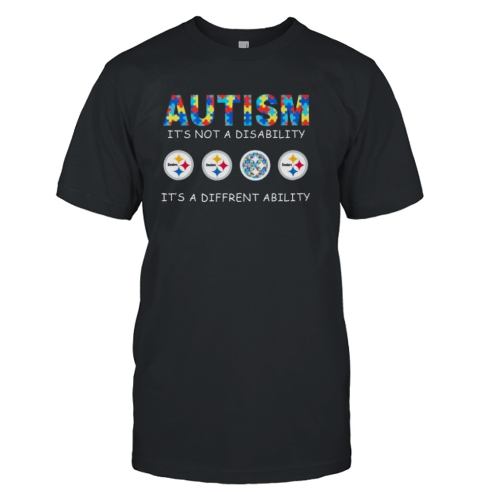 Pittsburgh Steelers Autism It’s Not A Disability It’s A Different Ability shirt