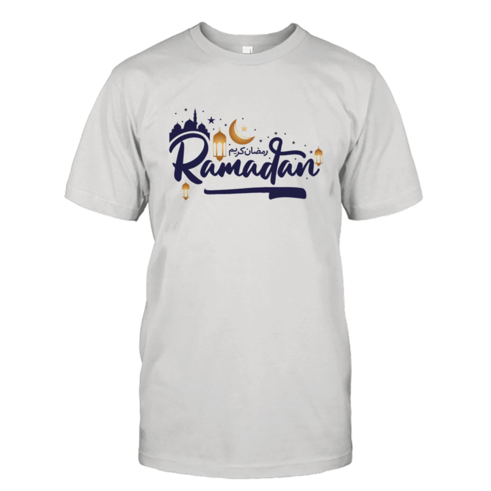 Ramadan Kareem Gold And Navy shirt