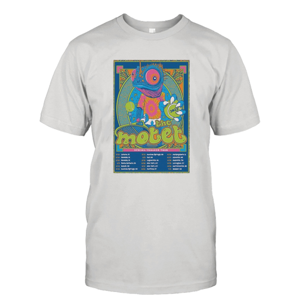 The Motet Spring+Summer Tour 2023 poster shirt