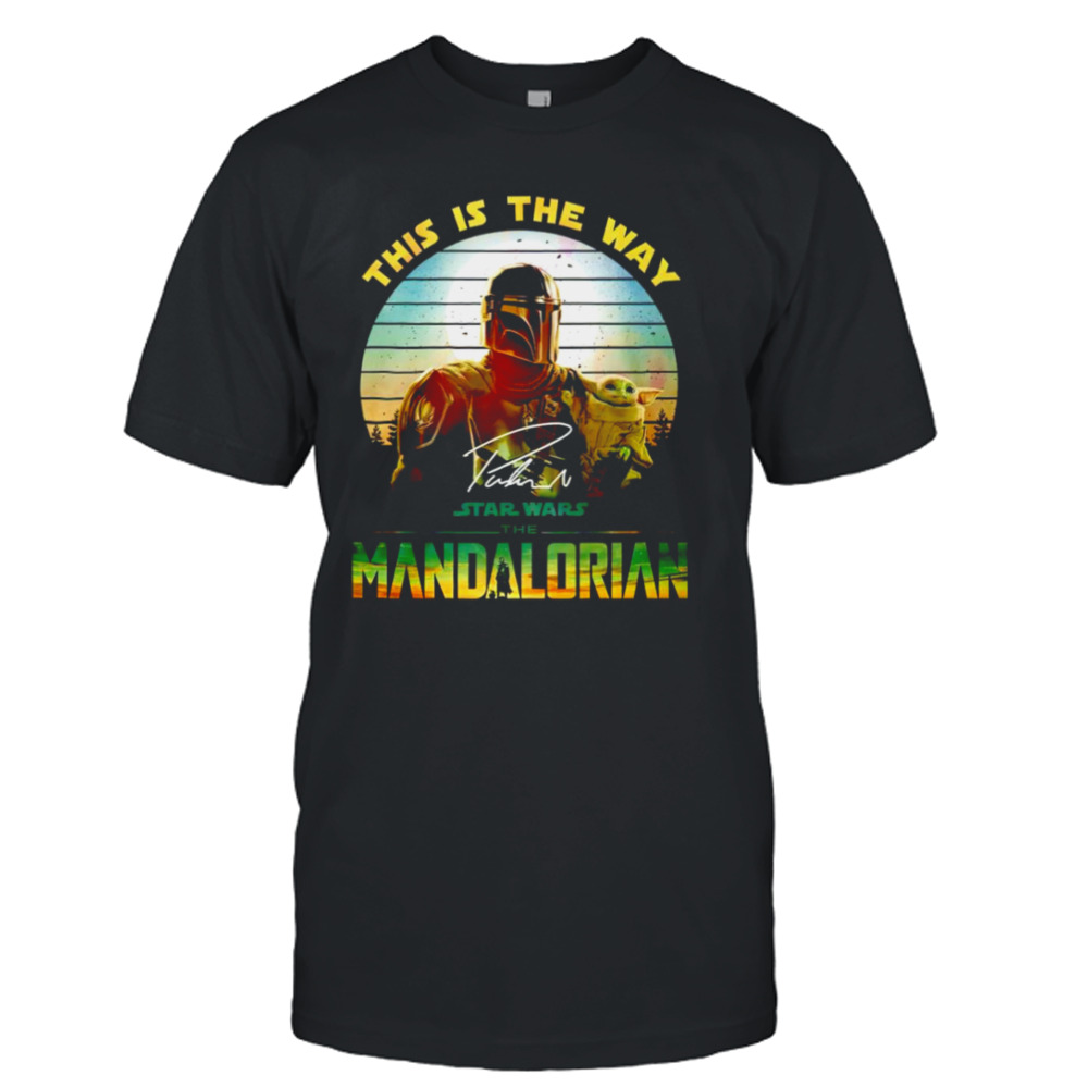 This is a way Star Wars the Mandalorian signature shirt